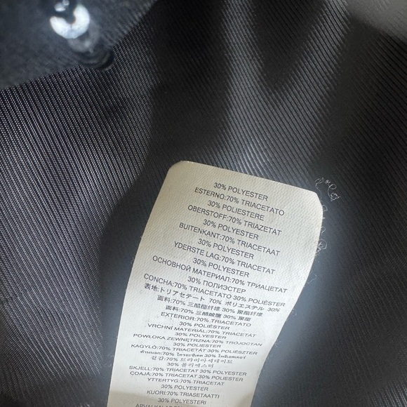 Black Sequin Pinstripe Blazer - Picture 12 of 17